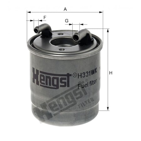 Hengst Fuel Filter, H331Wk H331WK